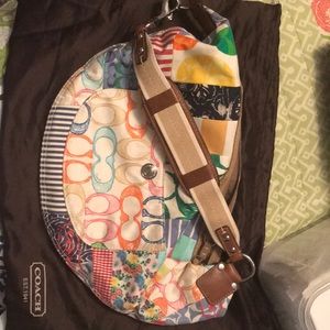 Coach multi color hobo bag - New -never used